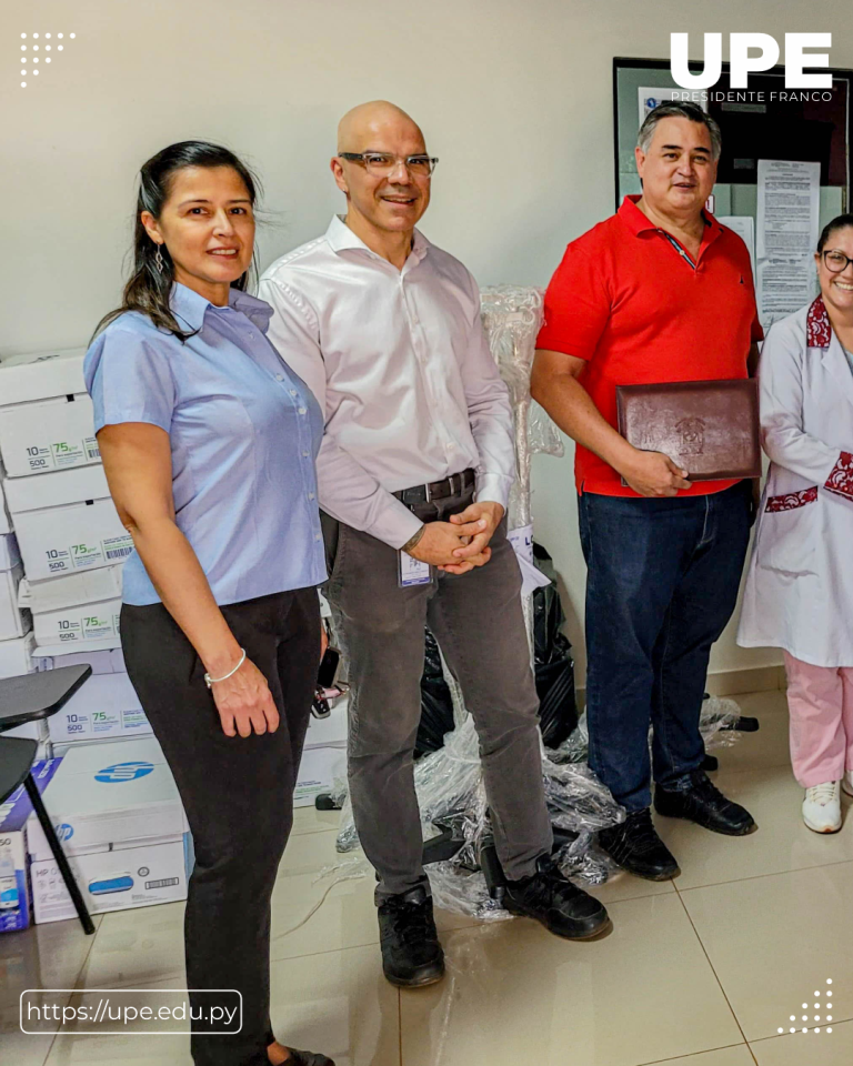 UPE entrega Contrapartida al Hospital Distrital de Hernandarias